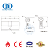 EN 1303 Satin Nickel Finish Brass Euro Standard Durable Hardware Commercial Door Cylinder-DDLC003-70mm-SN