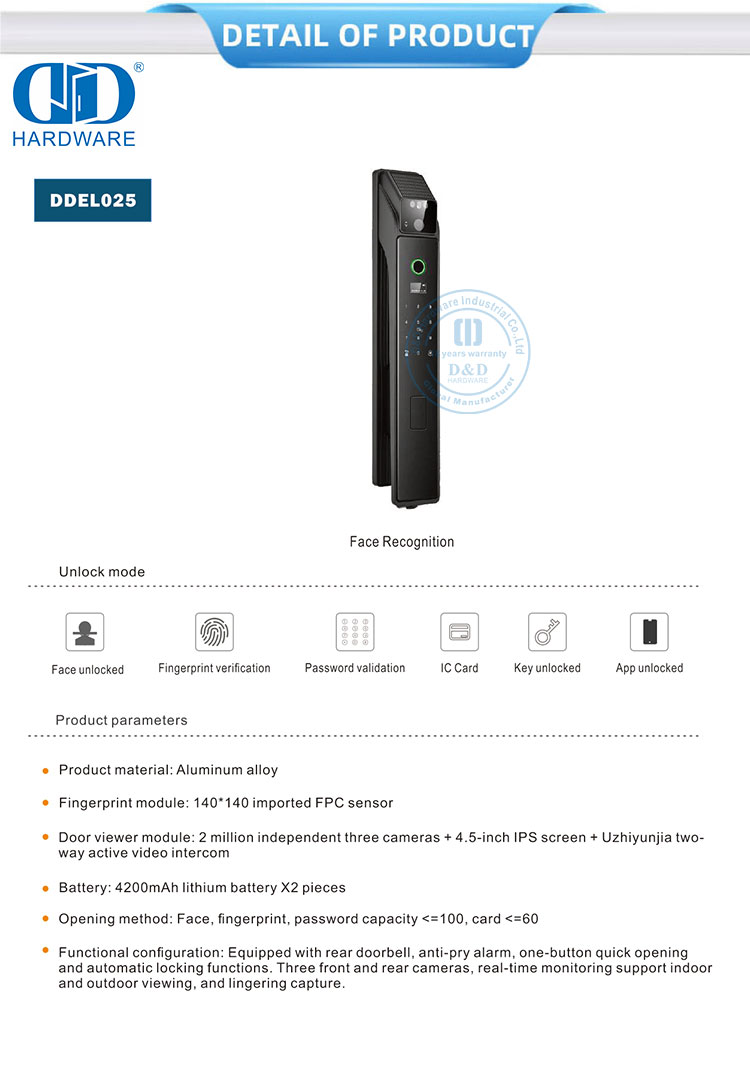 biometric fingerprint door lock