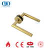 Satin Brass EN 1906 Door Lock Security Accessories Golden Lever Handles-DDTH003-SB