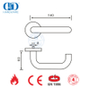 Customized Decorative Hardware EN 1906 Satin Brass Entrance Door Handles-DDTH001-SB
