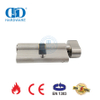 BS EN1303 Solid Brass Modern Style Thumb Turn Cylinder for Bedroom Door-DDLC024-70mm-SN