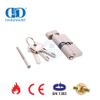 EN 1303 Satin Nickel Solid Brass Thumb Turn Lock Cylinder-DDLC004-70mm-SN