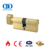 Wooden Door Hardware Knob Key Cylinder with EN 1303 Certification-DDLC004-70mm-SB