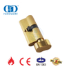 Satin Brass Bathroom Mortise Lock Cylinder with EN 1303 Certification-DDLC007-70mm-SB