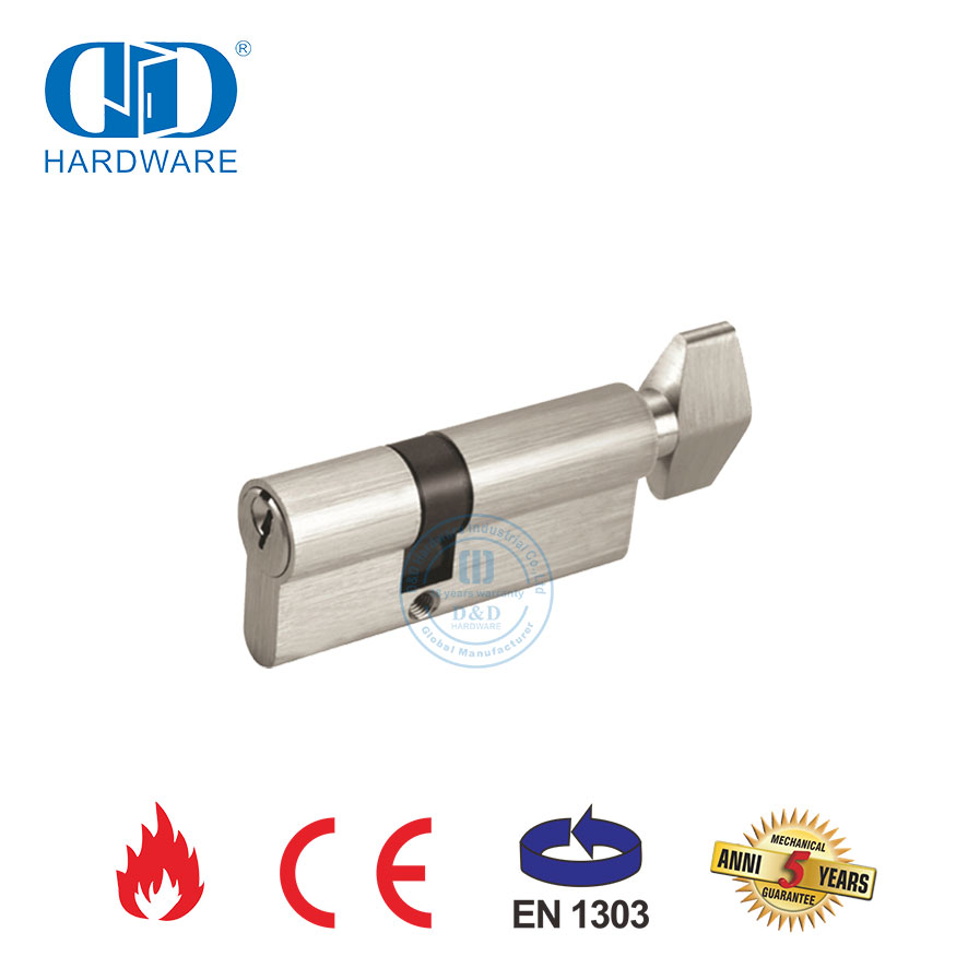 EN 1303 High Security Front Door Single Cylinder with Turn-DDLC002-70mm-SN