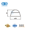 Heavy Duty Door Stop Solid Stainless Steel Metal Door Stopper with Rubber Rings for Slide Door-DDDS042