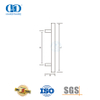 Square Back To Back Stainless Steel Pull Handle for Heavy Glass Frameless Shower Doors-DDPH033