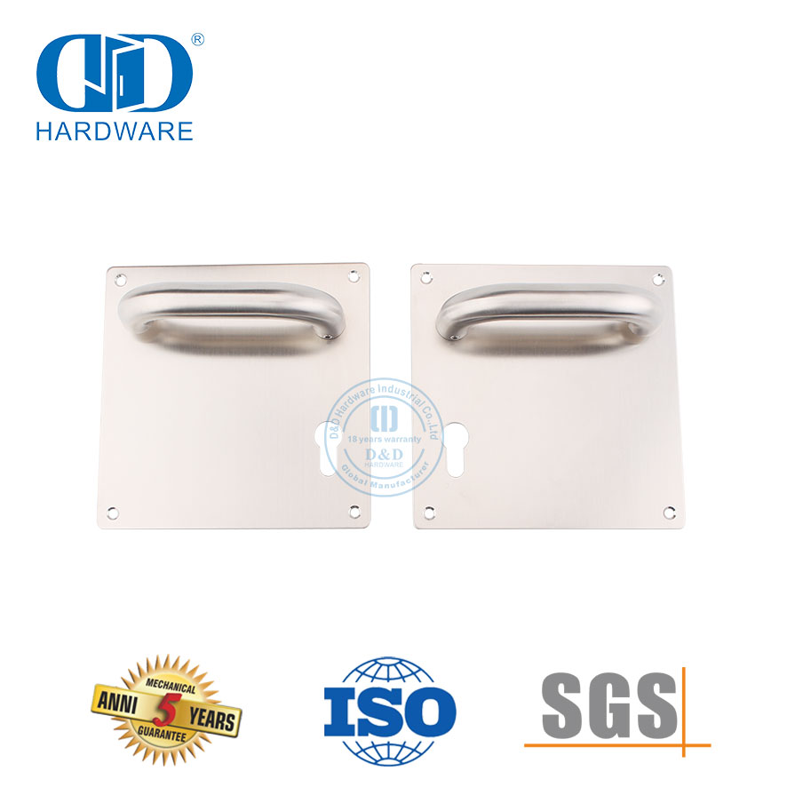 Factory Supply Hotel Fire Building Entry Door Stainless Steel Lever Handles-DDTP001-SSS