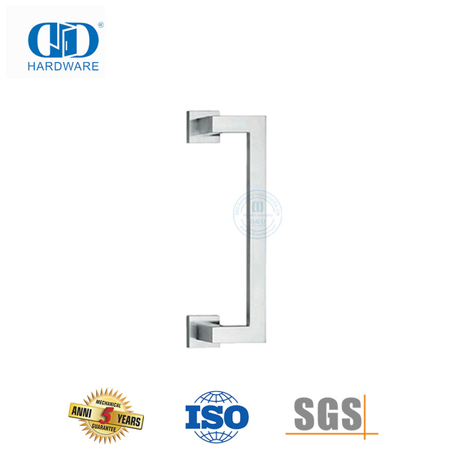 Square One Side Stainless Steel 304 Pull And Push Door Handle for Office Glass Door-DDPH036