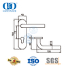 High Quality Stainless Steel Indoor Lever Handle with Plate for Metal Doors-DDTP008