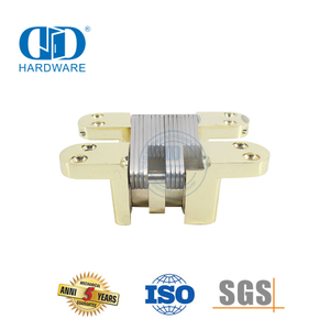 China Manufacturer Polished Brass Heavy Duty Composite Hidden Pivot Cross Residential Hotel Home Door Hinge-DDCH007