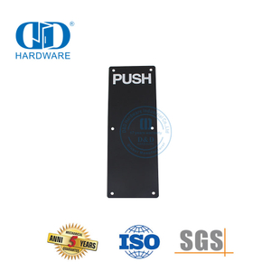 Push Plate Stainless Steel Black Sign Plate Commercial Toilet Hospital School Door Signature Plate-DDSP005
