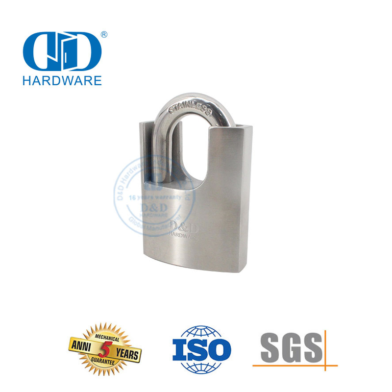 Stainless Steel Durable in Use Safety Master Key Waterproof Uncuttable Commercial Furniture Hardware Outdoor School Door Lock Padlock-DDPL006-50mm