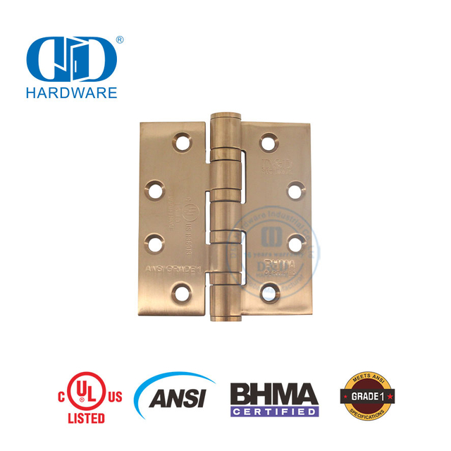 UL BHMA Certificate Fireproof SGR Fast Installation Window Kitchen Cabinet Furniture Hardware Door Hinge -DDSS001-ANSI-1-4.5x4.0x4.6mm