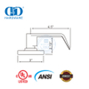 Excellent Ironmongery High Security ANSI UL List Fireproof Tubular Anti-damage Lockable Lock For Interior Exterior Door Lockset-DDLK011