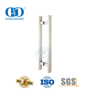 Stainless Steel Door Accessories Glass Door Fitting Square T Shape Pull Handle-DDPH016