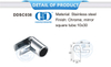 Stainless Steel Hand Rail Clip Connector Fittings Glasss Shower Hardware Commercial Shower Cubicle System-DDSC038