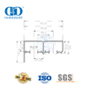 Stainless Steel Modern Quiet Bypass Concealed Sliding Barn Door Hardware Steel Garage Hardware-DDBD070