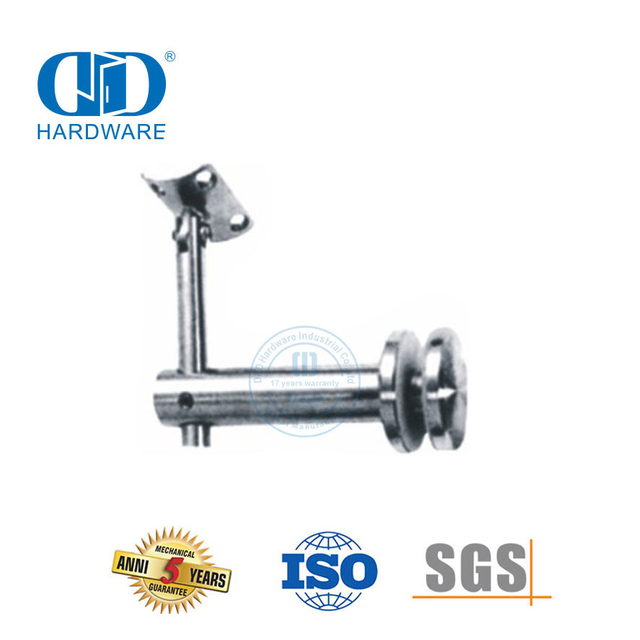 Stainless Steel Railing Handrail Support Bracket Glass Hardware Clamp Bracket Wall Bracket-DDHB006