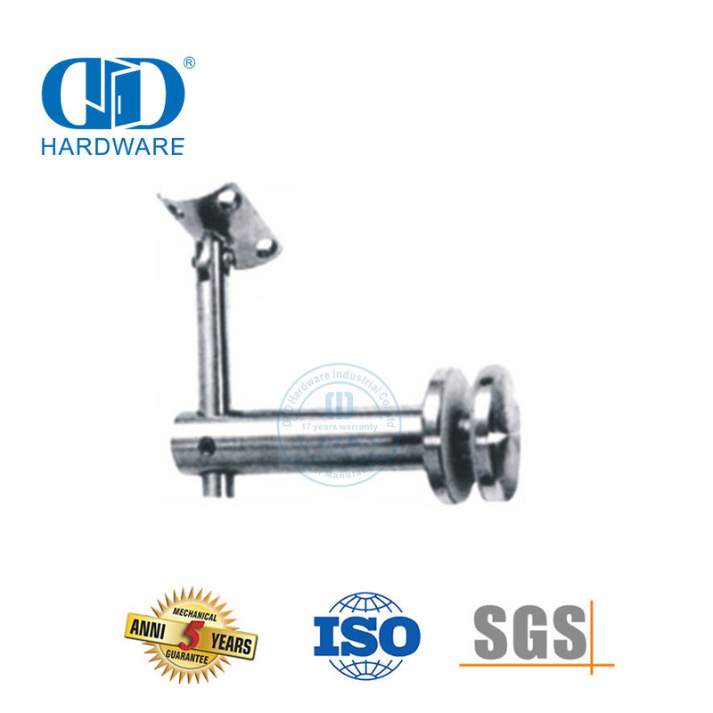 Stainless Steel Railing Handrail Support Bracket Glass Hardware Clamp Bracket Wall Bracket-DDHB006