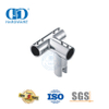 Hardware Manufacture Stainless Steel 90 Degree 3 Way Tee Rail Connector Commercial Shower Cubicle System-DDSC041