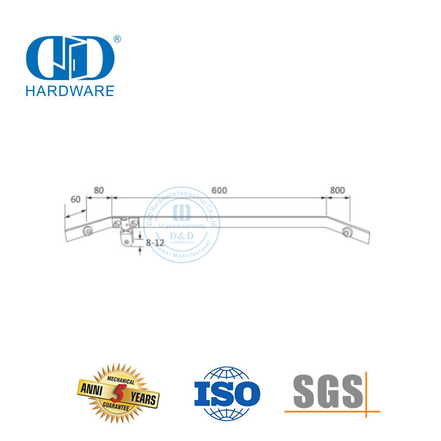 Waterproof Stainless Steel Glass Door Accessory Shower Divider Panel Commercial Shower Cubicle System-DDSC002