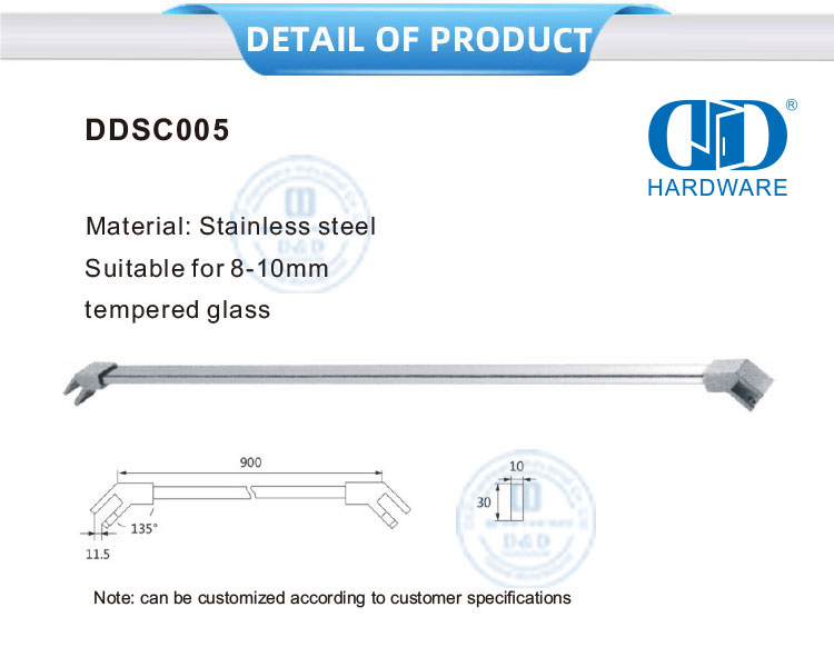 Stainless Steel Shower Cubicle Partitions Commercial Shower Screens Industrial Shower Enclosure-DDSC005
