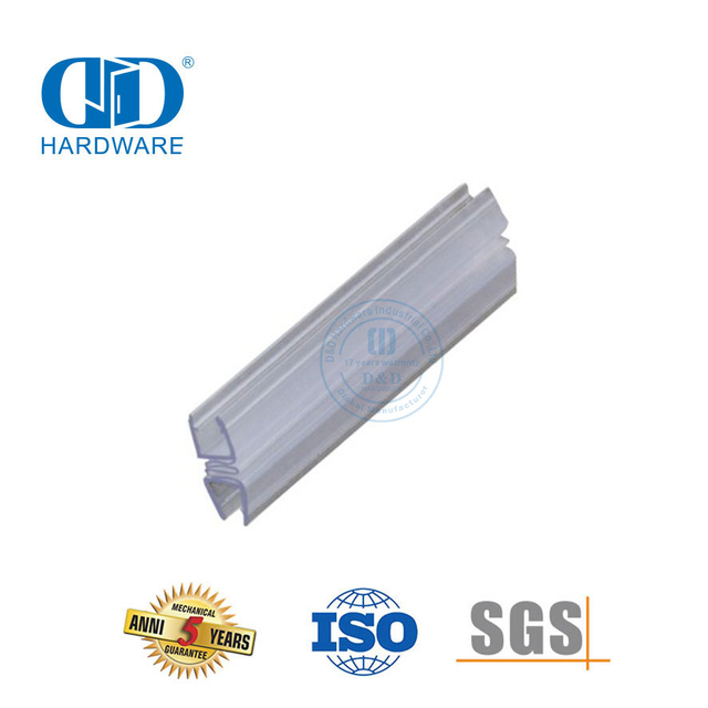 Rubber Glass Door Accessory Frameless Glass Shower Door Waterproof Magnetic Plastic PVC Seal Strip-DDWS010