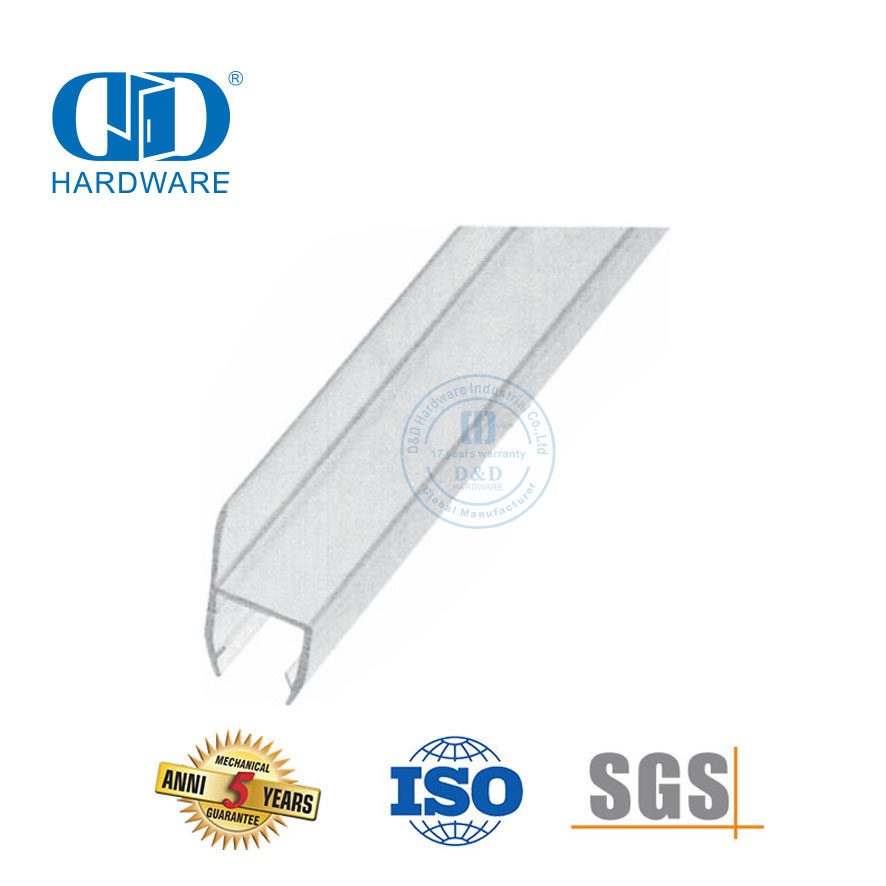 Household Glass Door Accessory Waterproof Silicone Rubber Seal Strip Magnetic Seal Strip-DDWS009