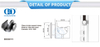 Stainless Steel Glass Hardware Bathroom Accessories Building Hardware Hanging Roller For Sliding Door-DDGS111