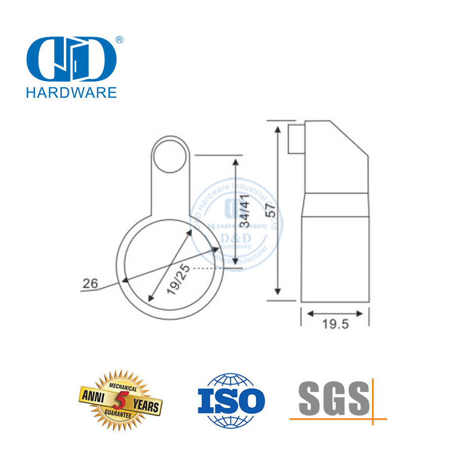 Stainless Steel Glass Sliding Door Hanging Roller Bathroom Hardware Glass Fitting For Sliding Door-DDGS120