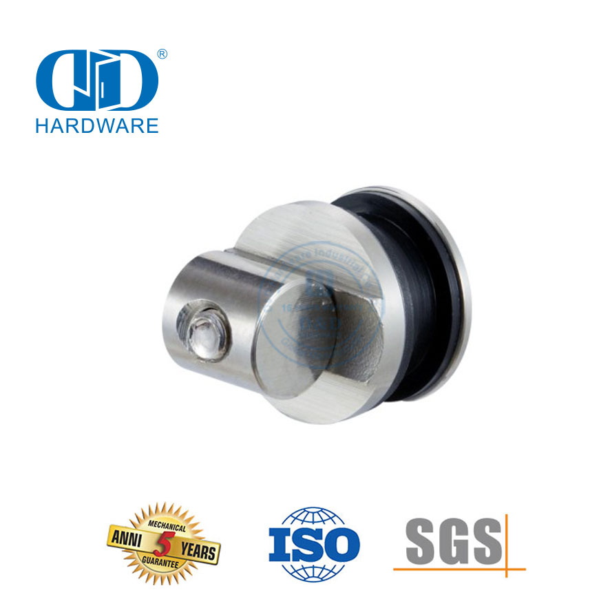 Glass To Tube Support Bracket Stainless Steel Glass Fitting Door Hardware Bathroom Accessories For Sliding Door-DDGS114