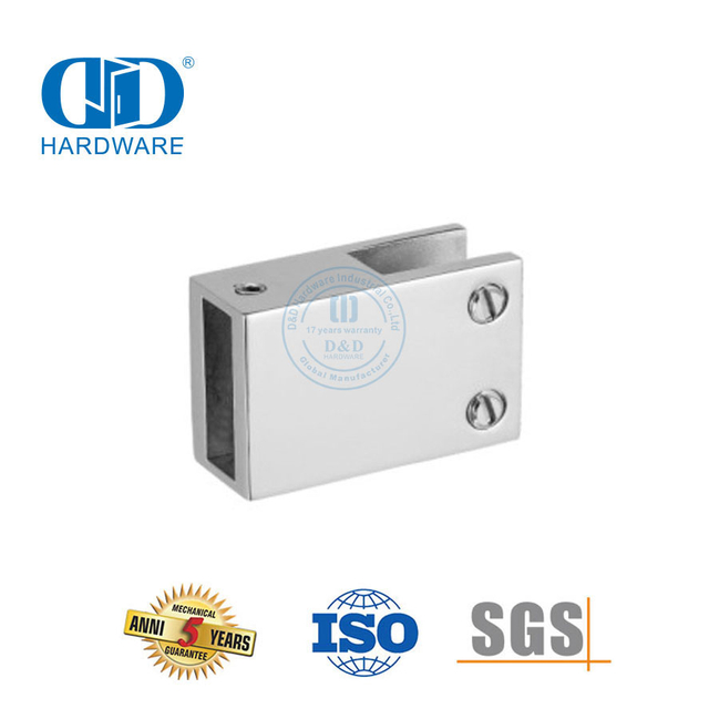 Stainless Steel Shower Cubicle Partitions Frameless Glass Shower Panel Support Bar Connector-DDSC012