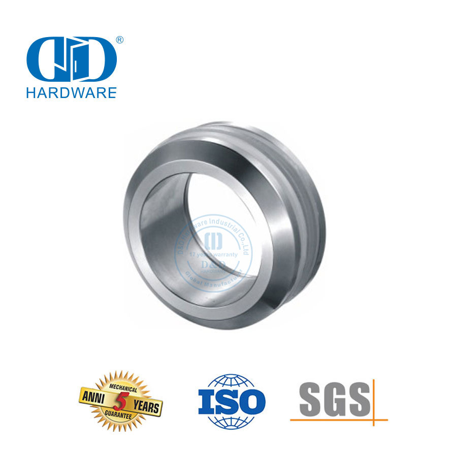 Furniture Accessories Stainless Steel Handle Knob Glass Hardware Fitting Aluminum Through Hole Cupped Handle-DDSK015
