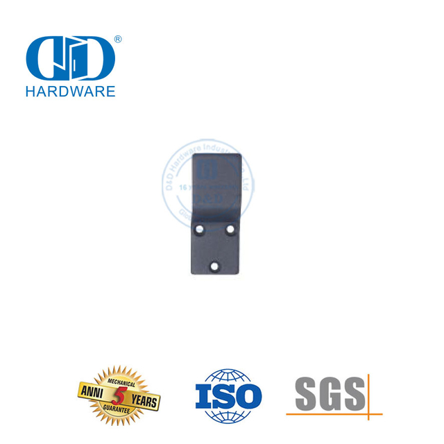 Stainless Steel Black Color System Barn Door Hardware Double Door Lock Guard Wood Door Hardware-DDBD128