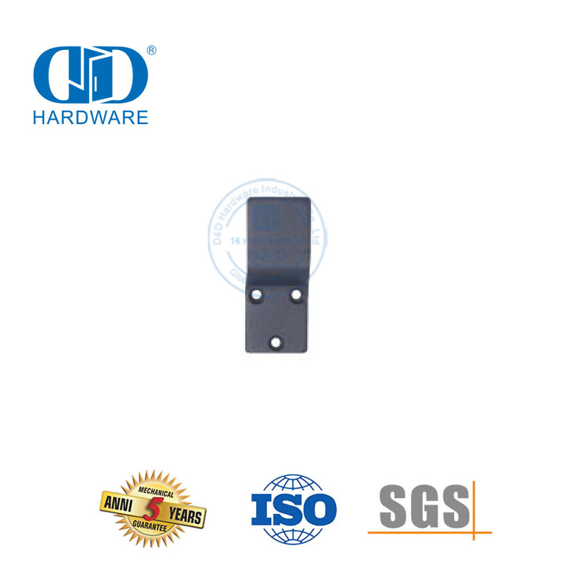 Stainless Steel Black Color System Barn Door Hardware Double Door Lock Guard Wood Door Hardware-DDBD128