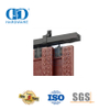 Stainless Steel Black Heavy Duty Double Sliding Door Hardware Bypass Barn Door Hardware Apartment Kit-DDBD041