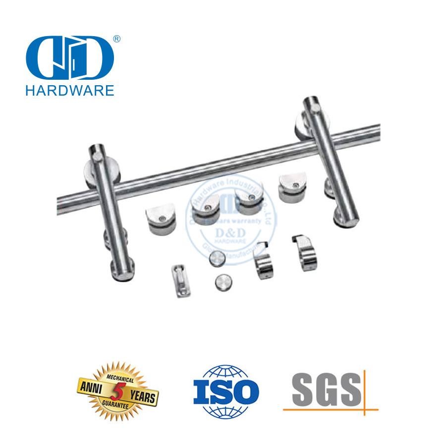 Stainless Steel Door Hardware Track Set Heavy Duty Barn Door Hardware Furniture Hardware-DDBD050