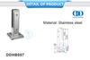 Stainless Steel Stair Rai Parts Glass Railing Balustrade Fittings Clamp Spigot Glass Clamp Bracket-DDHB007