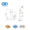 Stainless Steel Hardware Accessory Chrome Shower Glass Clip Patch Fitting Glass Connector Bottom Clamp For Restroom-DDWC004
