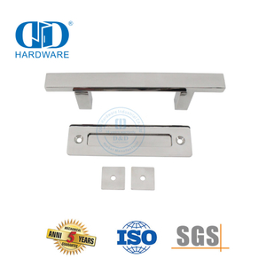 Stainless Steel Household Laundry Sliding Door Hardware Pss Finish Barn Door Handle Set-DDBD103 PSS