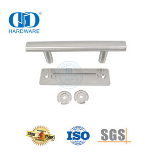 Stainless Steel Modern Design Commercial Residential Furniture Sliding Door Barn Pull Handle Backplate Door Handle-DDBD101 SSS