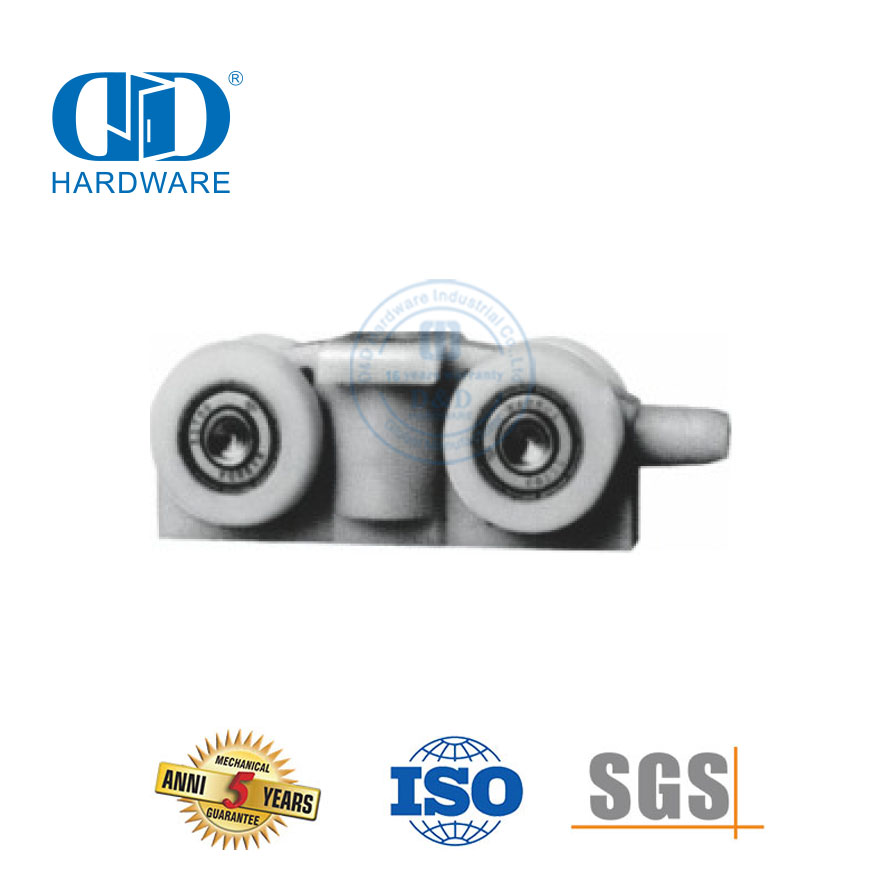 Stainless Steel Frameless Glass Door Hardware Door Roller Pulley Glass Hardware Furniture Accessory For Bathroom-DDGS154