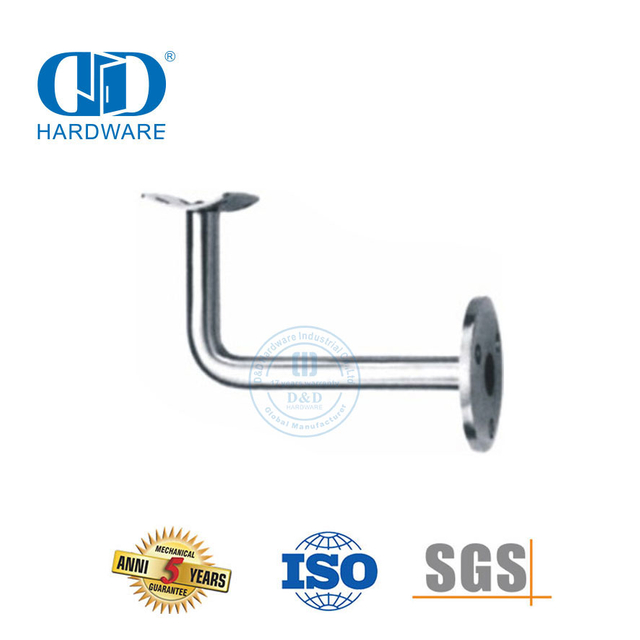 Support Bracket Stainless Steel Stair Rail Accessories Glass Door Hardware Handrail Bracket-DDHB002