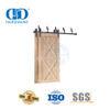 Stainless Steel Black Finish Metal Sliding Barn Door Slide Building Hardware Fittings Door Hardware Track Set-DDBD021