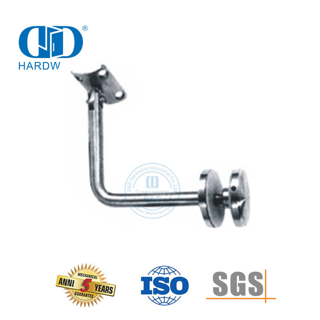 Stainless Steel Staircase Railing Wall Bracket Wall Mount Bracket Glass Fitting Handrail Bracket-DDHB003