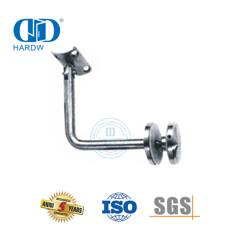 Stainless Steel Staircase Railing Wall Bracket Wall Mount Bracket Glass Fitting Handrail Bracket-DDHB003
