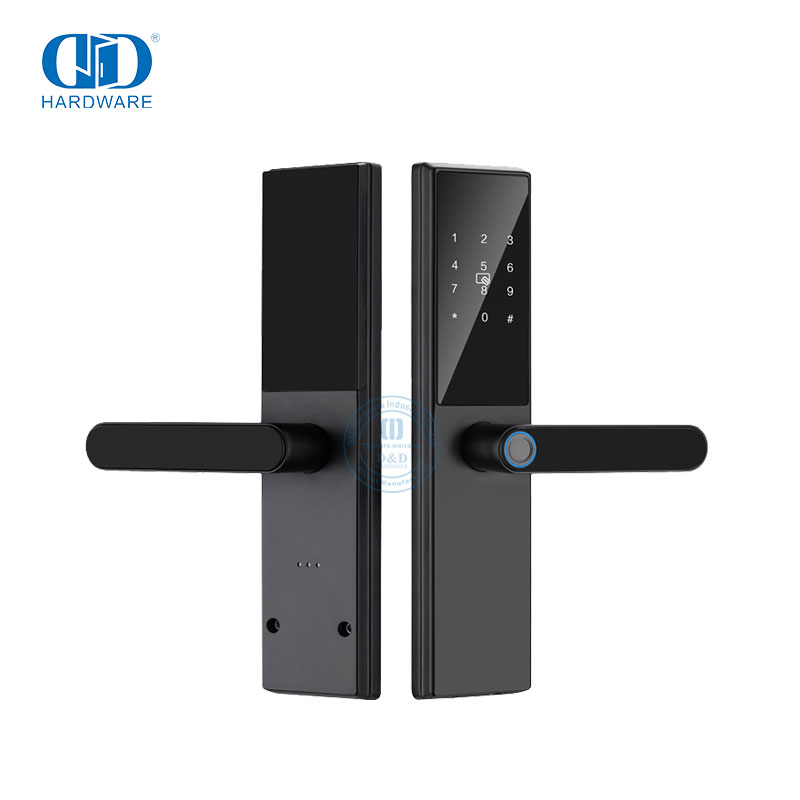 Wifi App Home Inteligente Biometric Fingerprint Scanner Door Handle Smart Locks For Front Door -DDDL006