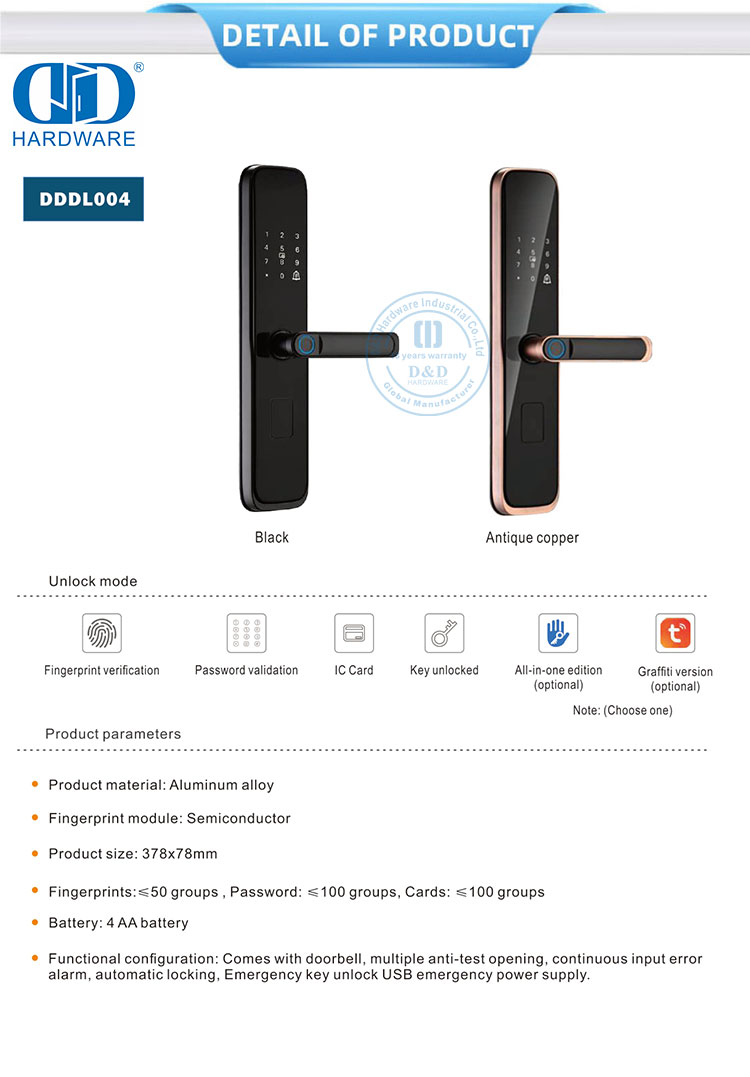 Fingerprint Smart Door Locks