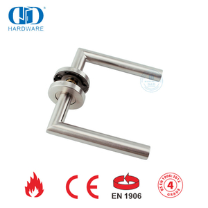 Satin Finish EN 1906 Secuity Door Handles for Metal Door-DDTH003-SSS